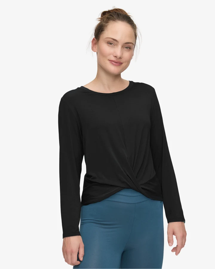 Curare Shirt Round Neck - Long Sleeves - Black L