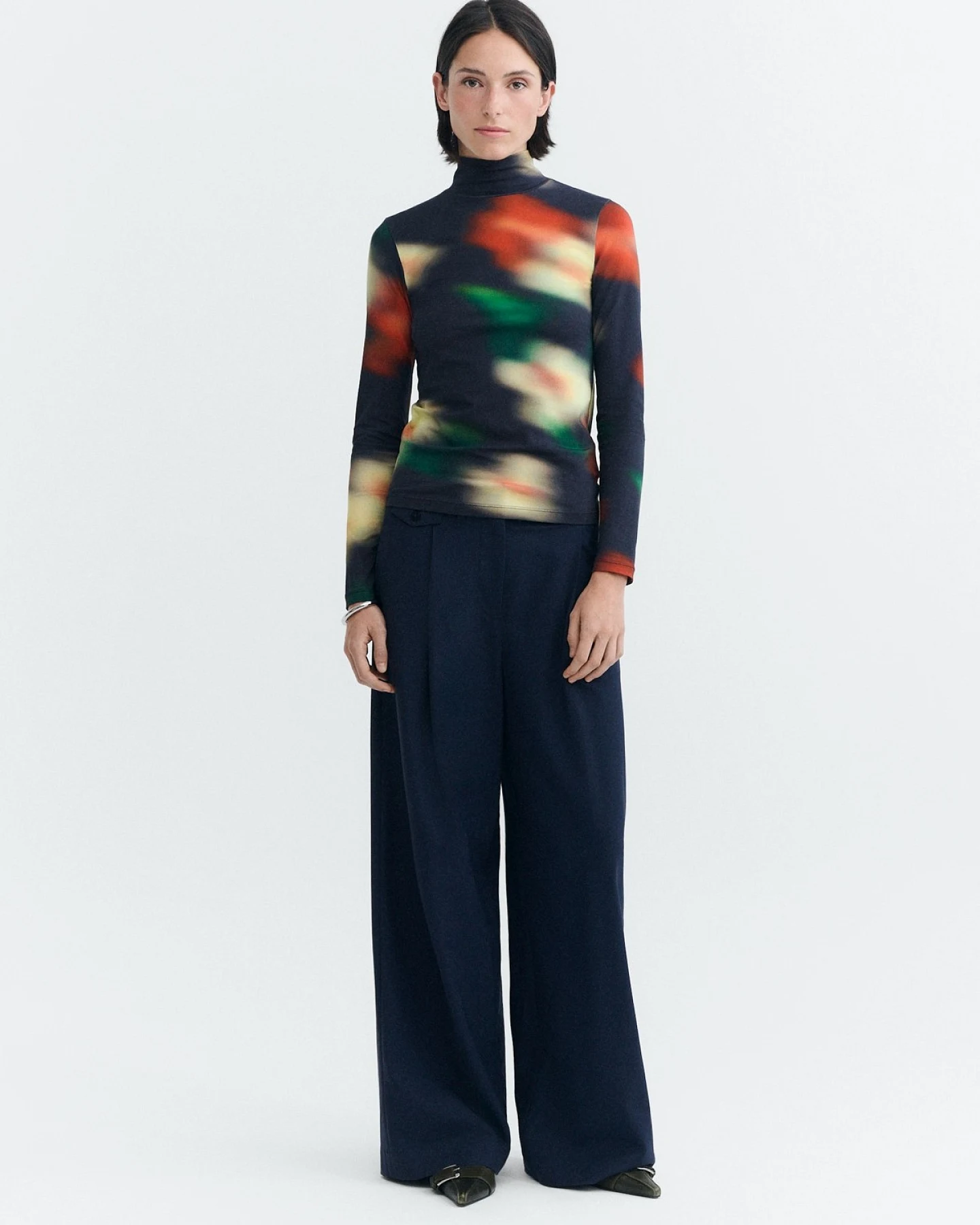 Longsleeve Ellen Bloom Print Rot – Ansicht 3