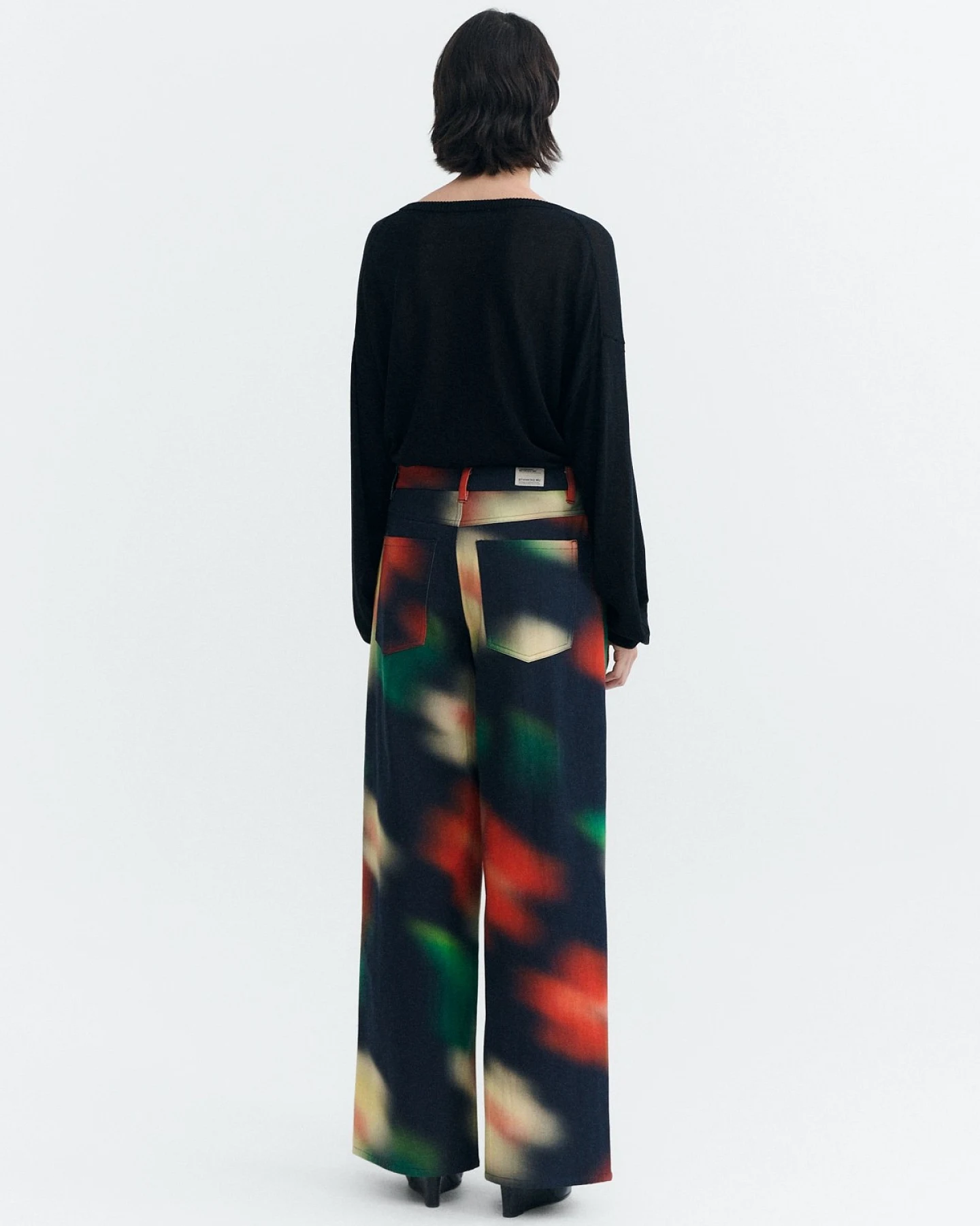Hose Hedda Bloom Print Rot – Ansicht 3