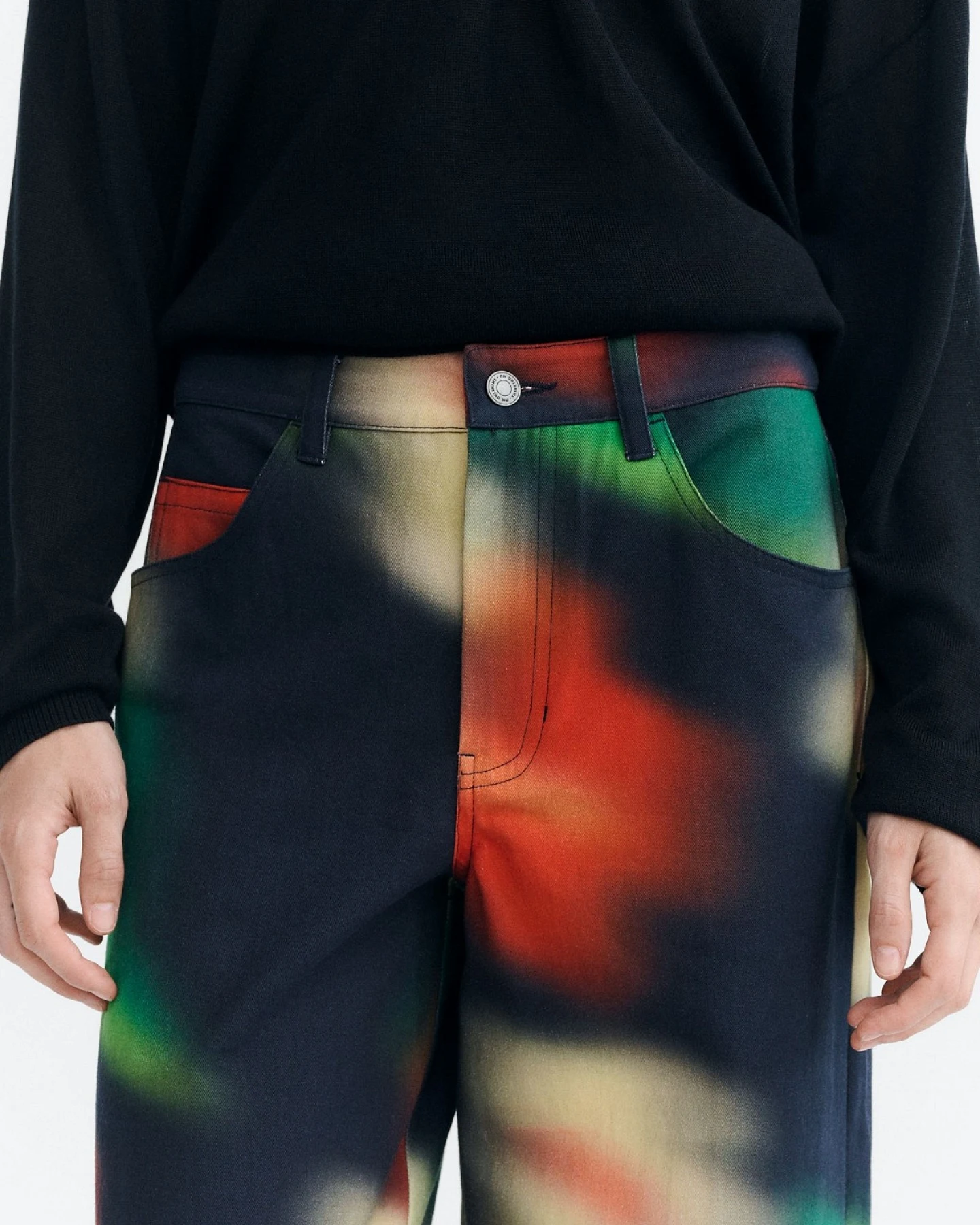 Hose Hedda Bloom Print Rot – Ansicht 5