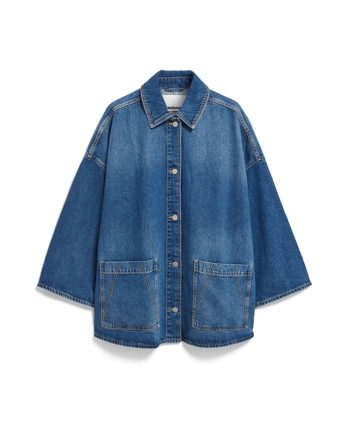 Jeansjacke Draapy Tencel Blau – Ansicht 6