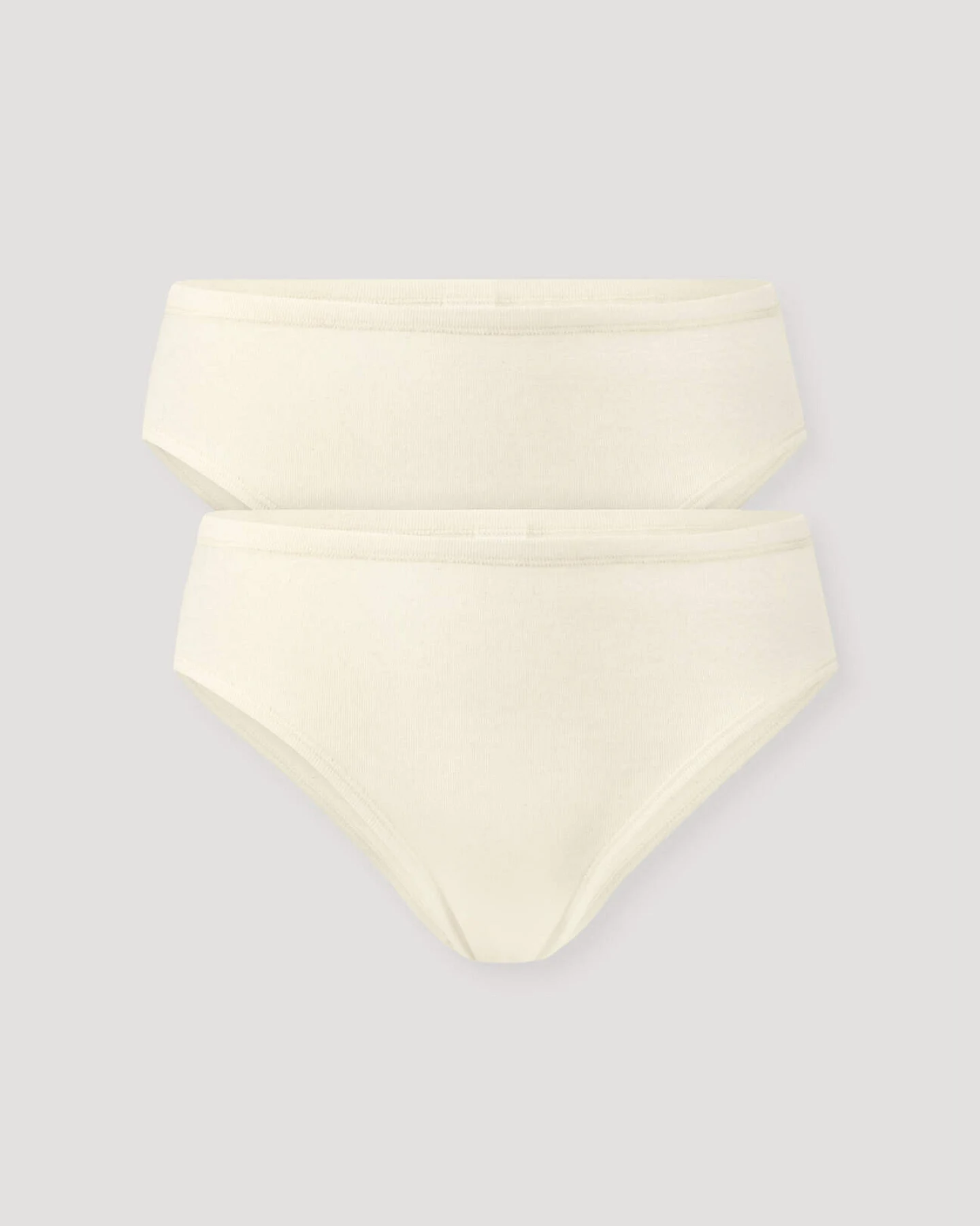 hessnatur Damen Slip Regular Cut im 2-Pack PURE COTTON aus Bio-Baumwolle - natur - Größe 38 – Ansicht 3