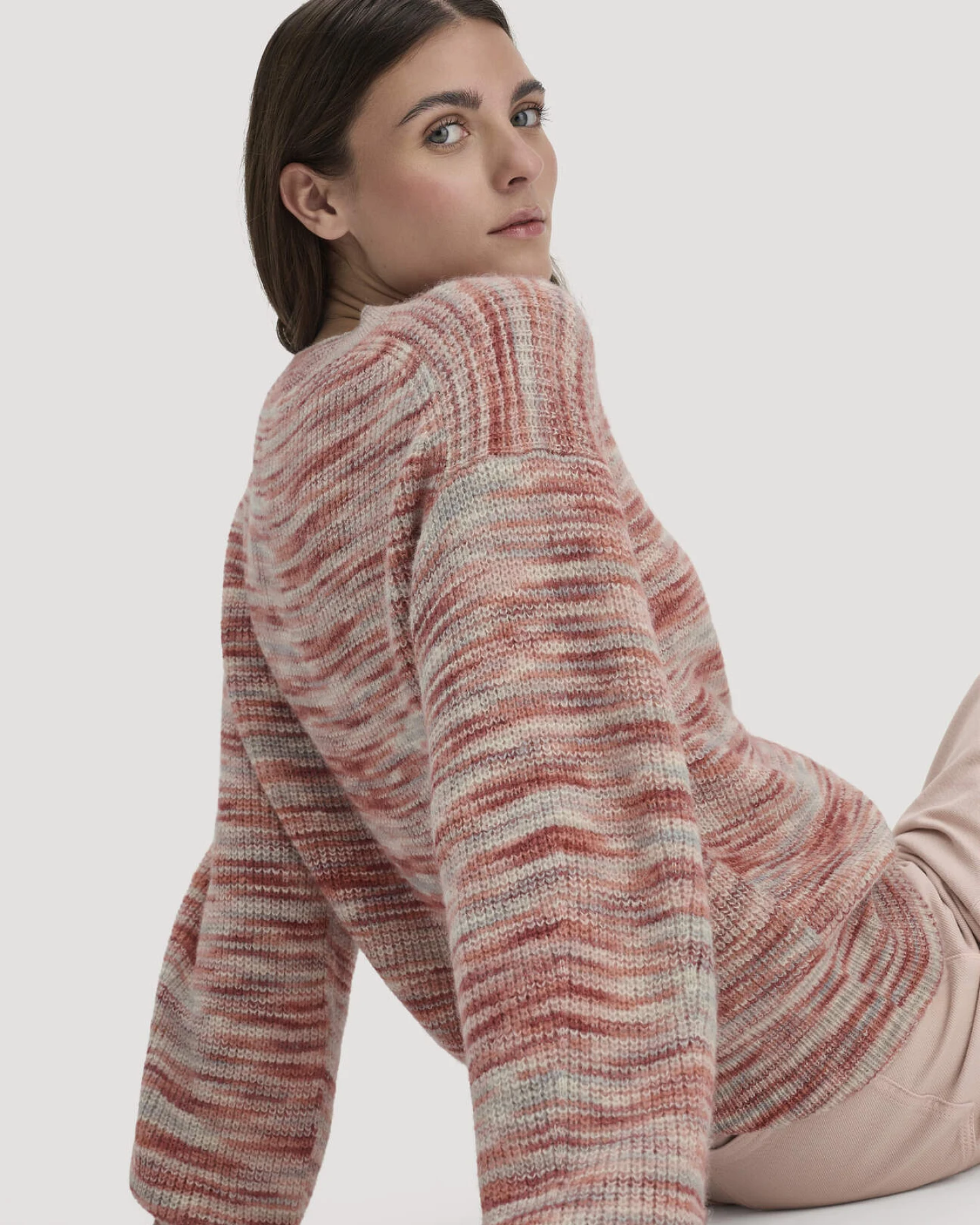 hessnatur Damen Strick Pullover Relaxed aus Alpaka - orange - Größe XXL – Ansicht 4
