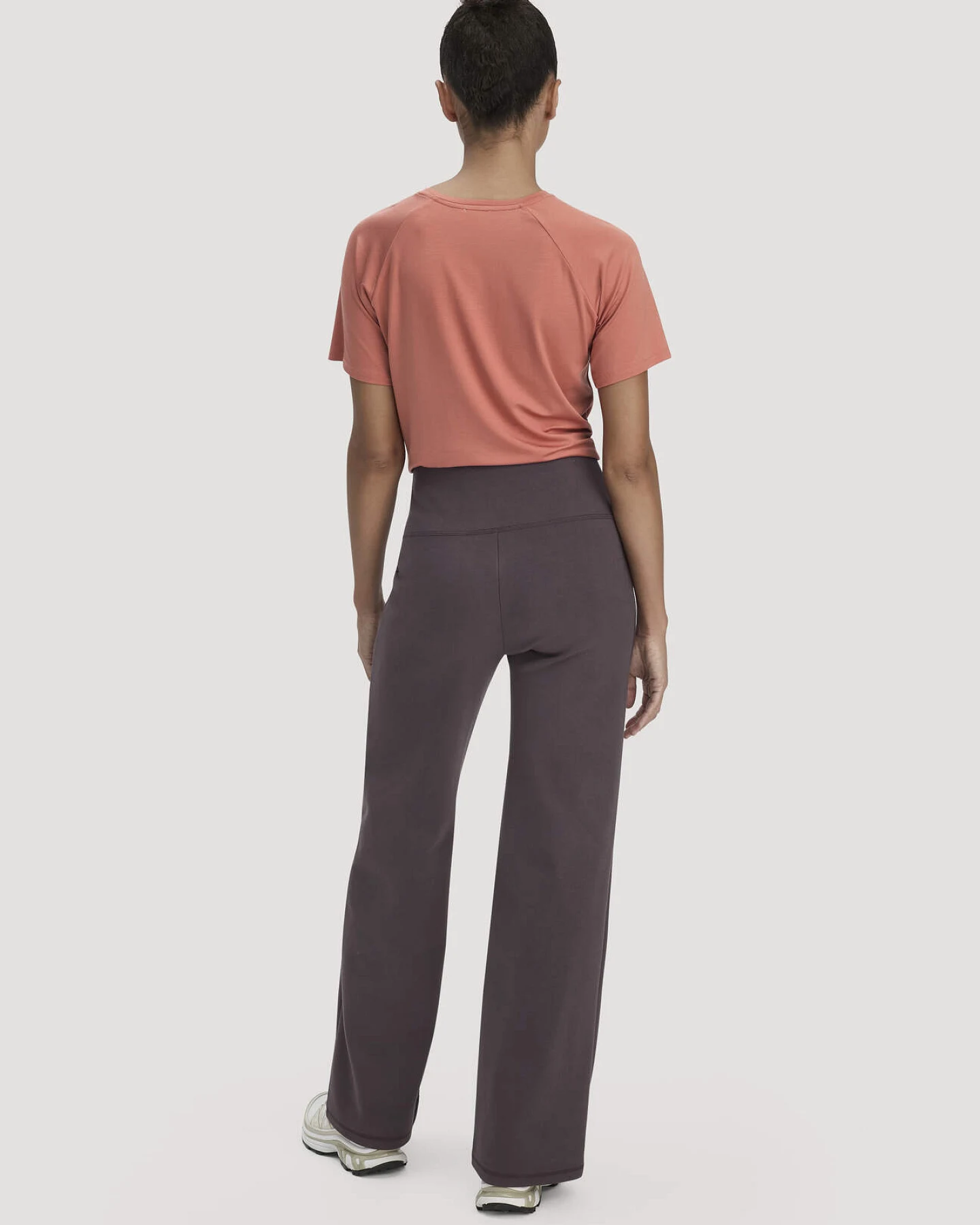 hessnatur Loungewear Hose Wide Leg ACTIVE COMFORT aus Bio-Baumwolle - braun - Größe XXL – Ansicht 2