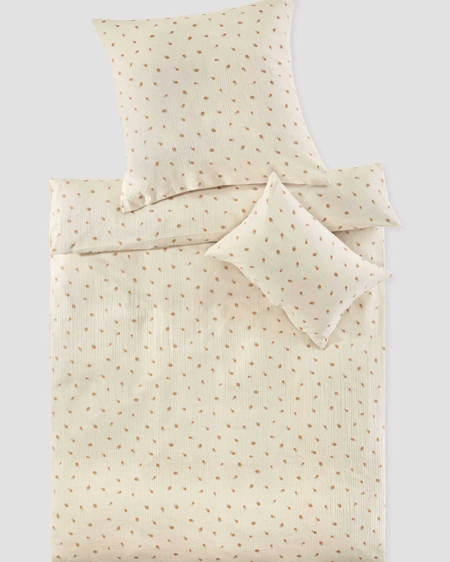 hessnatur Baby Musselin Bettwäsche aus Bio-Baumwolle - natur - Größe 100x135 / 40x60 cm – Ansicht 2
