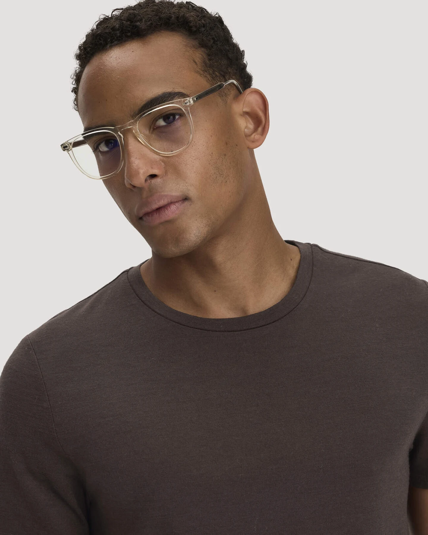 hessnatur Herren Wollshirt Regular aus Bio-Merinowolle - braun - Größe 54 – Ansicht 4