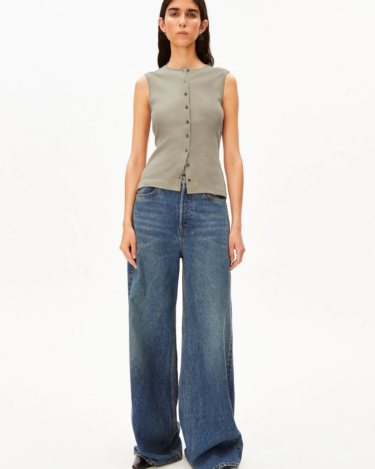 ARMEDANGELS Top RIB BUTTON – Ansicht 5