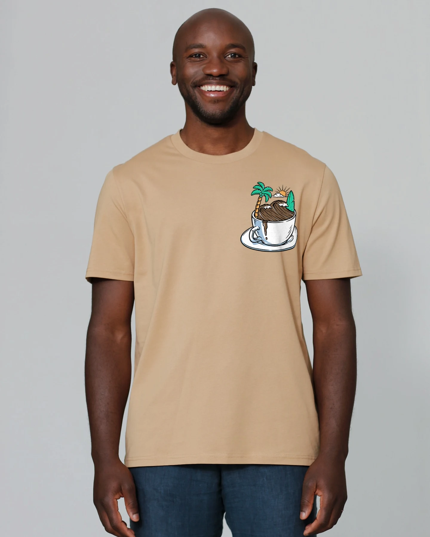 Watapparel T-Shirt Coffee Waves – Ansicht 2
