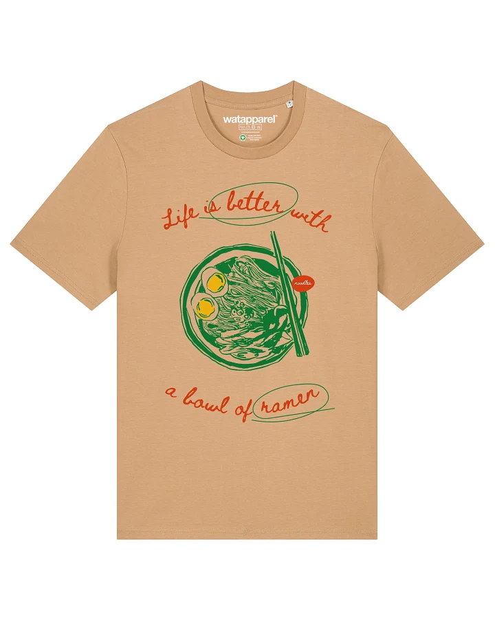 Produktseite: Watapparel T-Shirt Life Is Better With Ramen