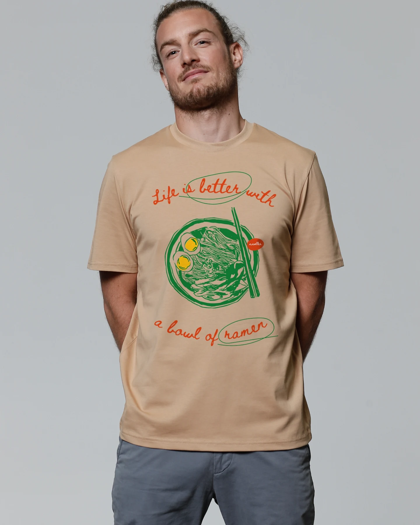 Watapparel T-Shirt Life Is Better With Ramen – Ansicht 2