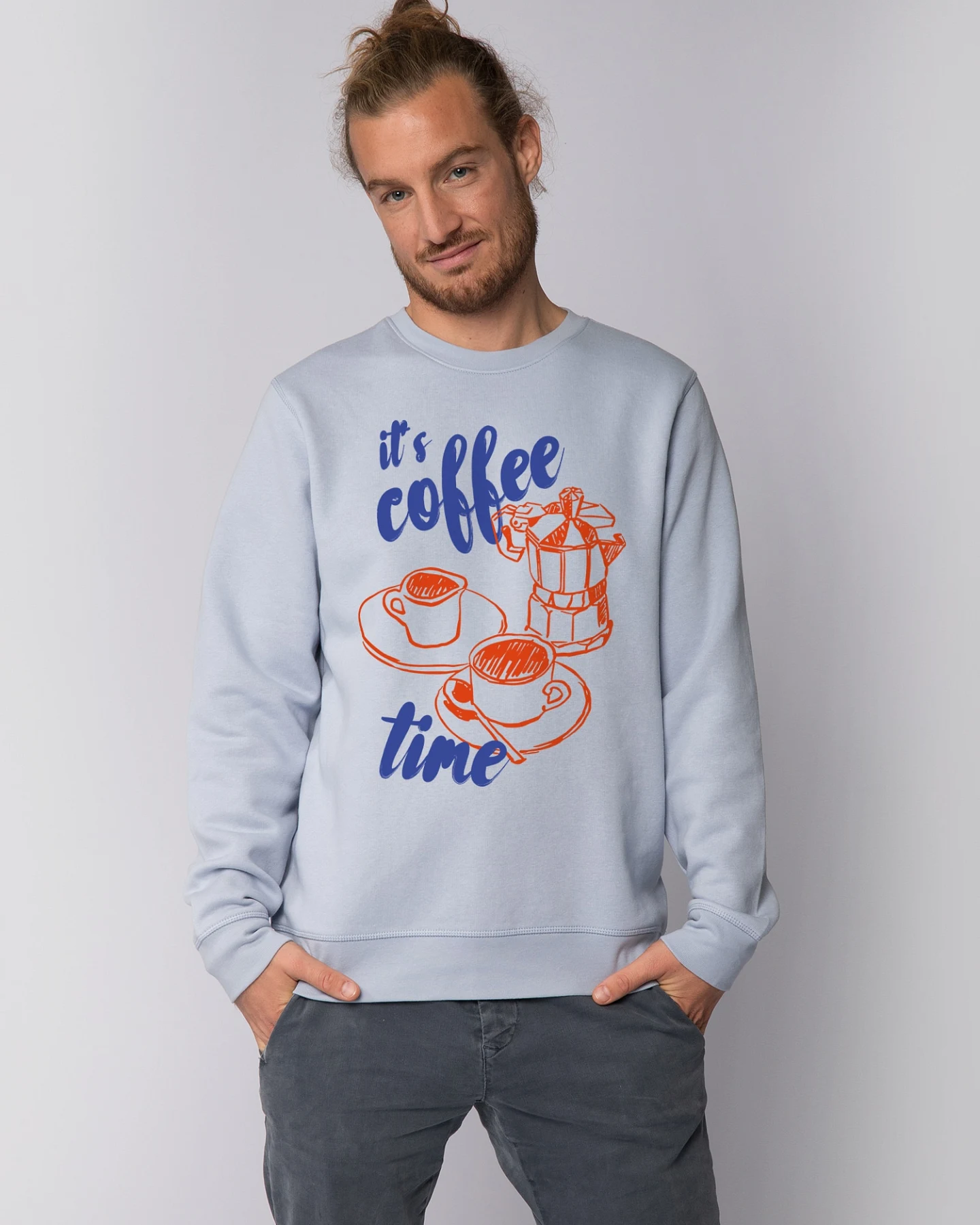 Watapparel Sweatshirt Its Coffee Time – Ansicht 2