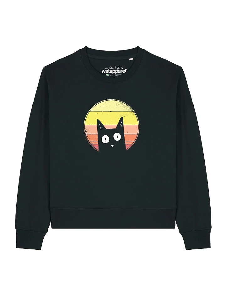 Watapparel Sweatshirt Sunset Cat