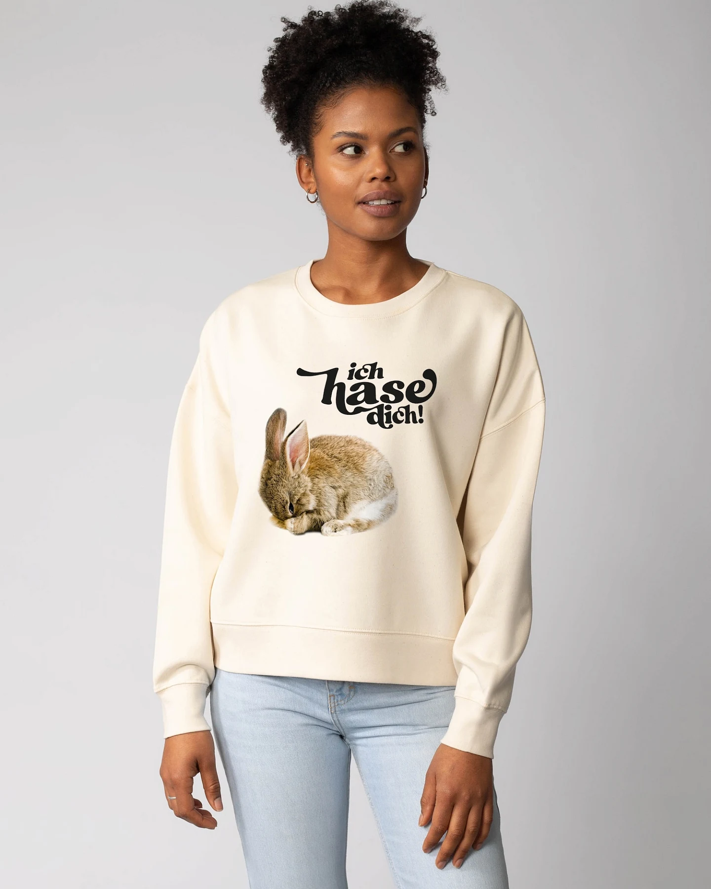 Watapparel Sweatshirt Ich hase dich! – Ansicht 2
