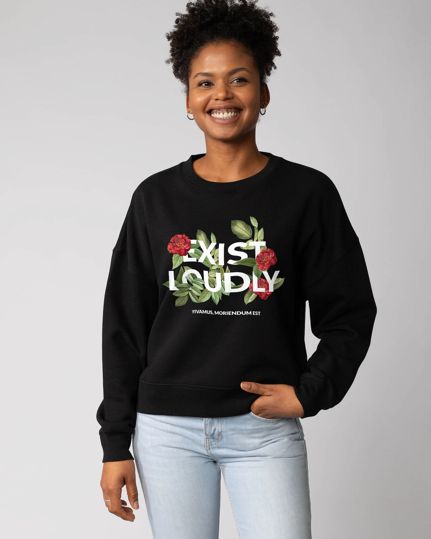Watapparel Sweatshirt Exist Loudly – Ansicht 2