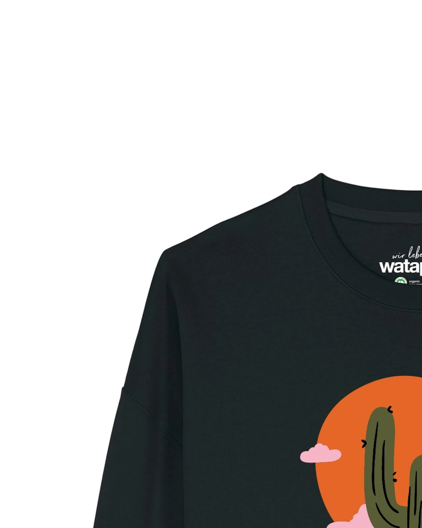Watapparel Sweatshirt Kaktus im Sonnenuntergang – Ansicht 3