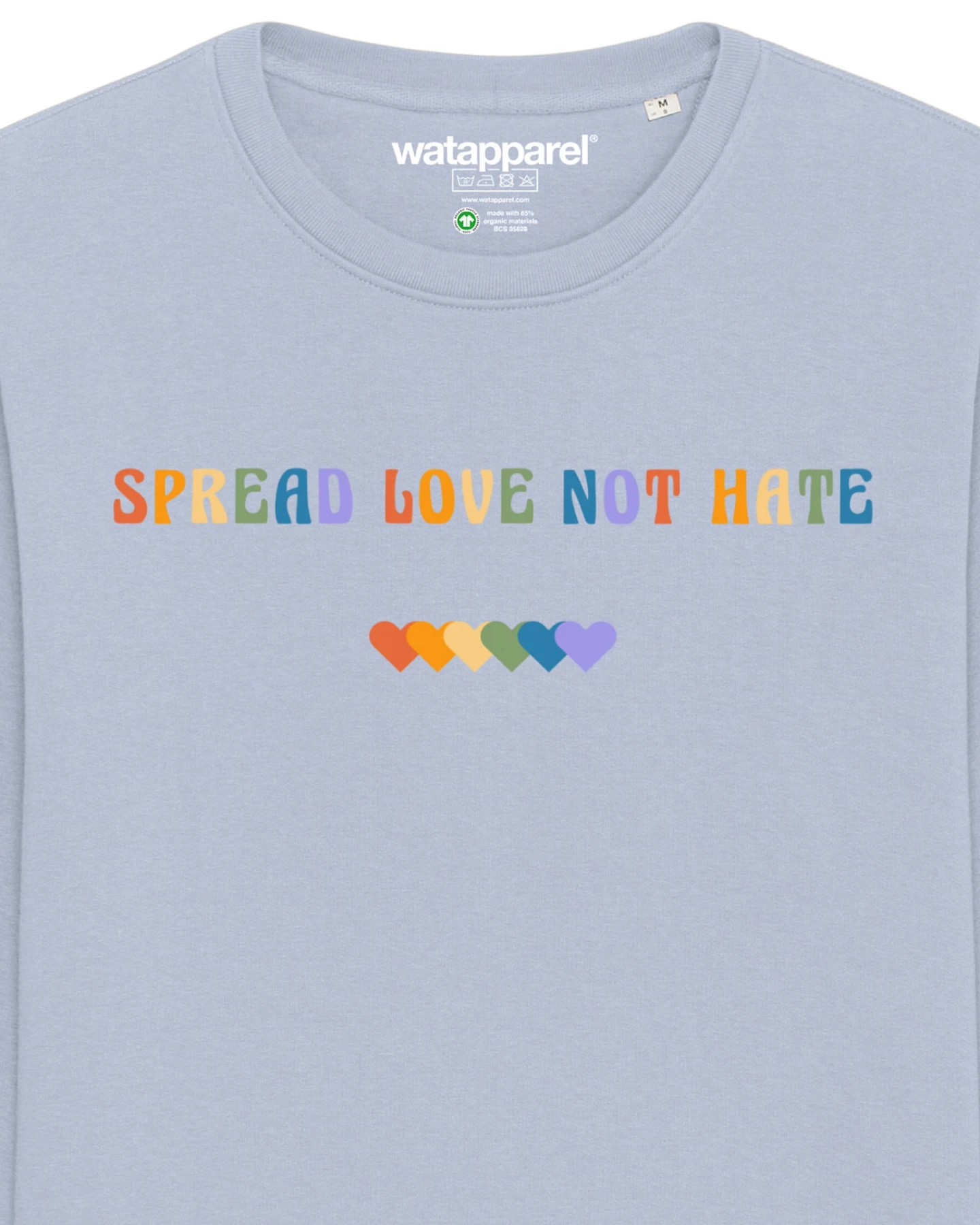 Watapparel Sweatshirt Spread Love not Hate – Ansicht 3