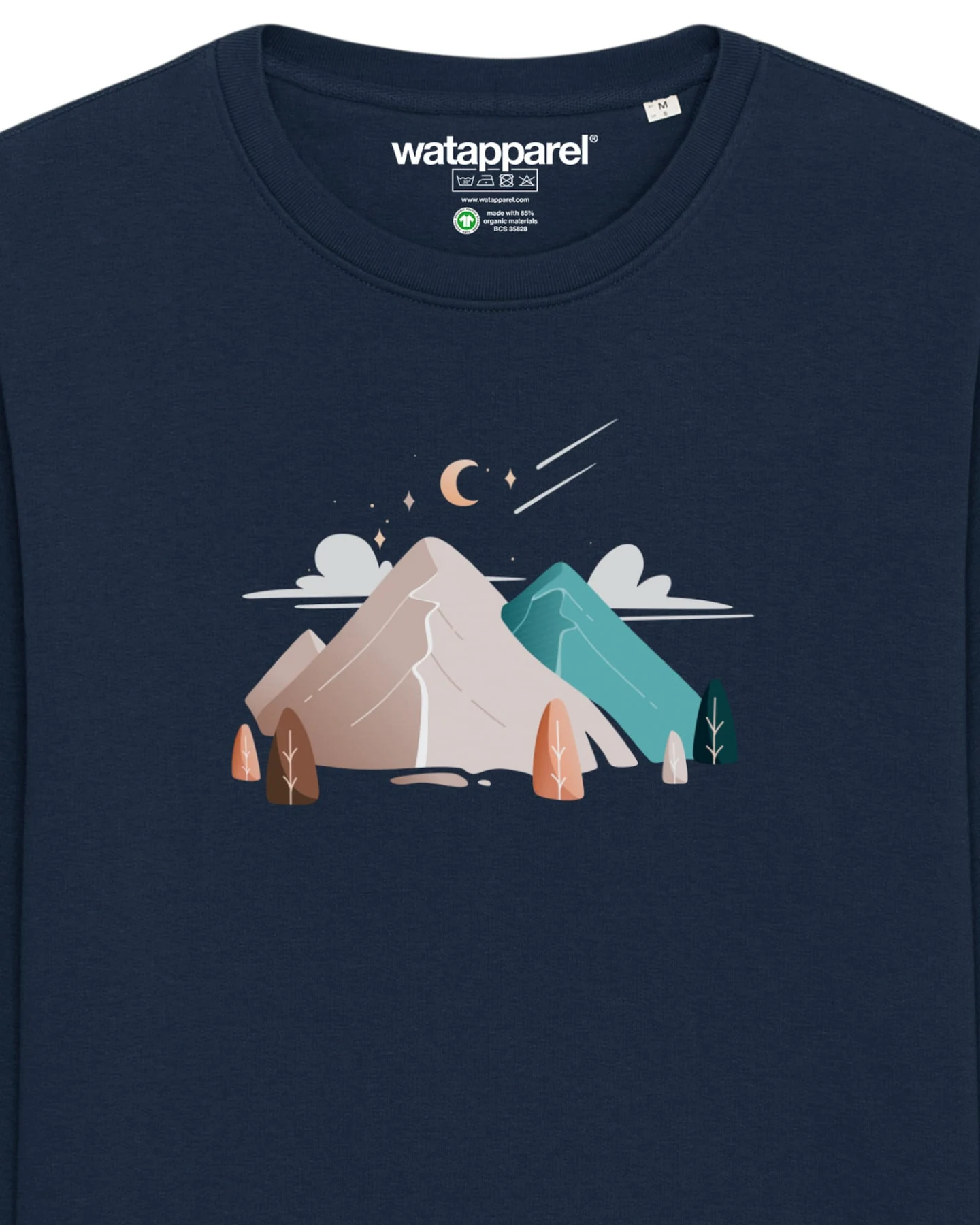 Watapparel Sweatshirt Night & Clouds – Ansicht 3