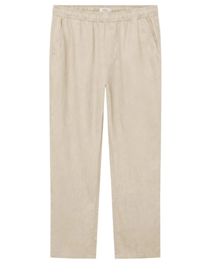 DEDICATED - Pants Borrby Linen - Freizeithose Gr M beige
