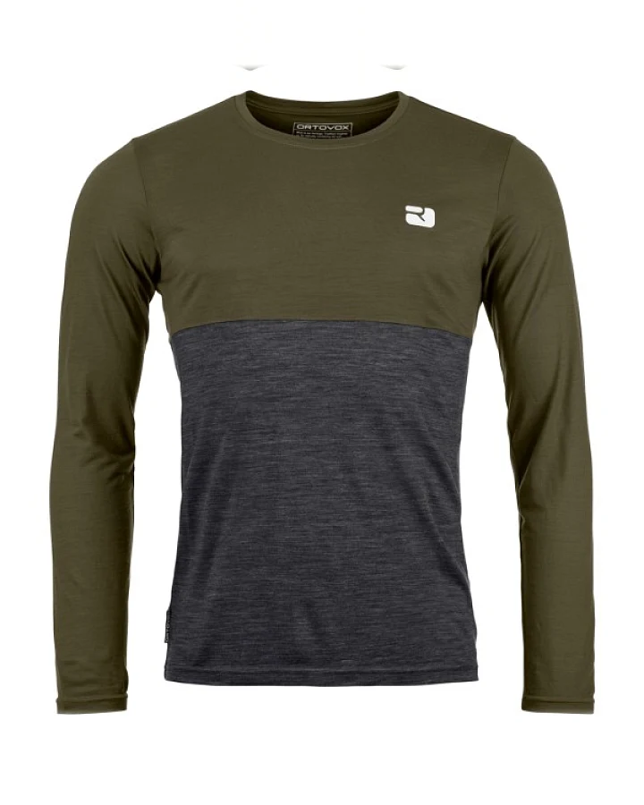 Ortovox - 150 Cool Logo L/S - Merinoshirt Gr XL oliv