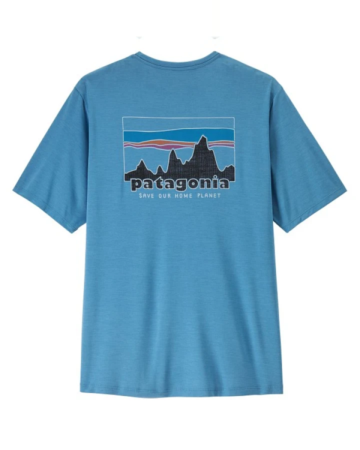 Patagonia - Cap Cool Daily Shirt '73 Skyline - Funktionsshirt Gr XS blau