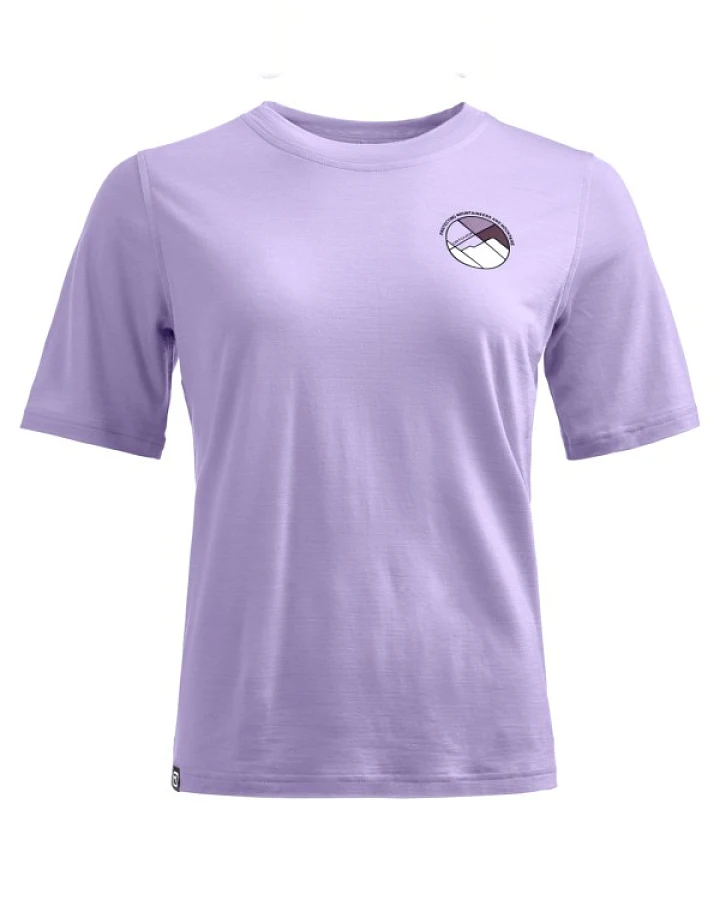 Ortovox - Women's 140 Cool Round Landscape T-Shirt - Merinoshirt Gr XL lush lavender