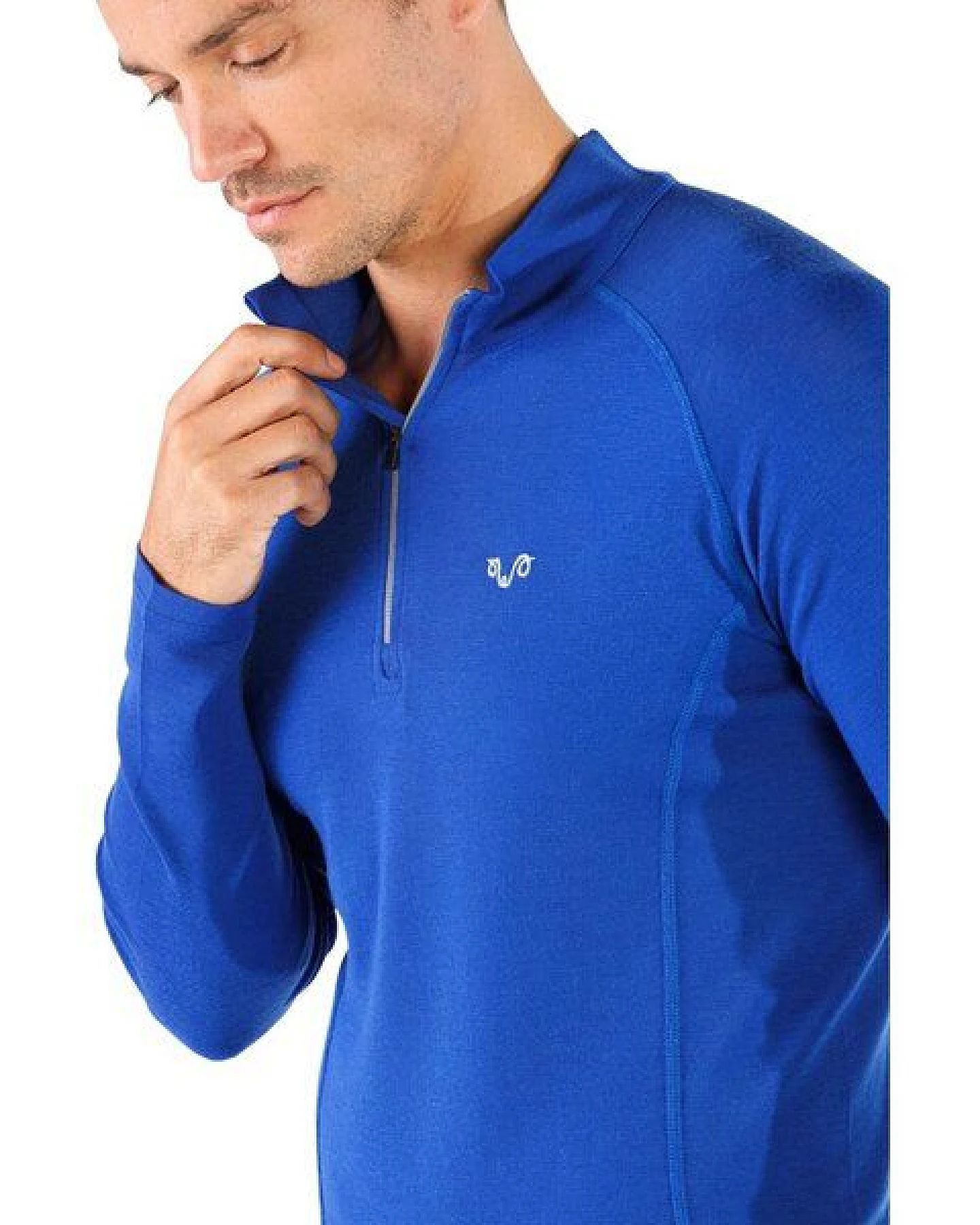 Woolona Langarmshirt - ASTRO - 100% Merinowolle (Zip) – Ansicht 2