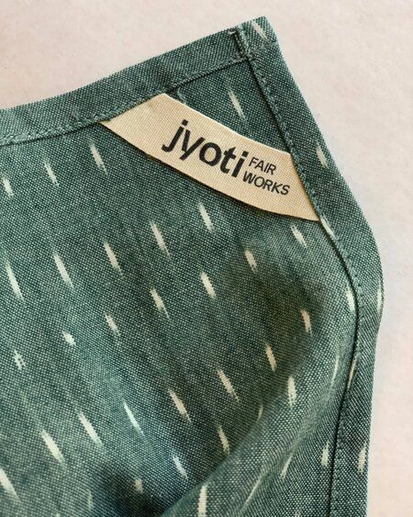 Jyoti - Fair Works Bio-Baumwoll Bandana Dupatti – Ansicht 3