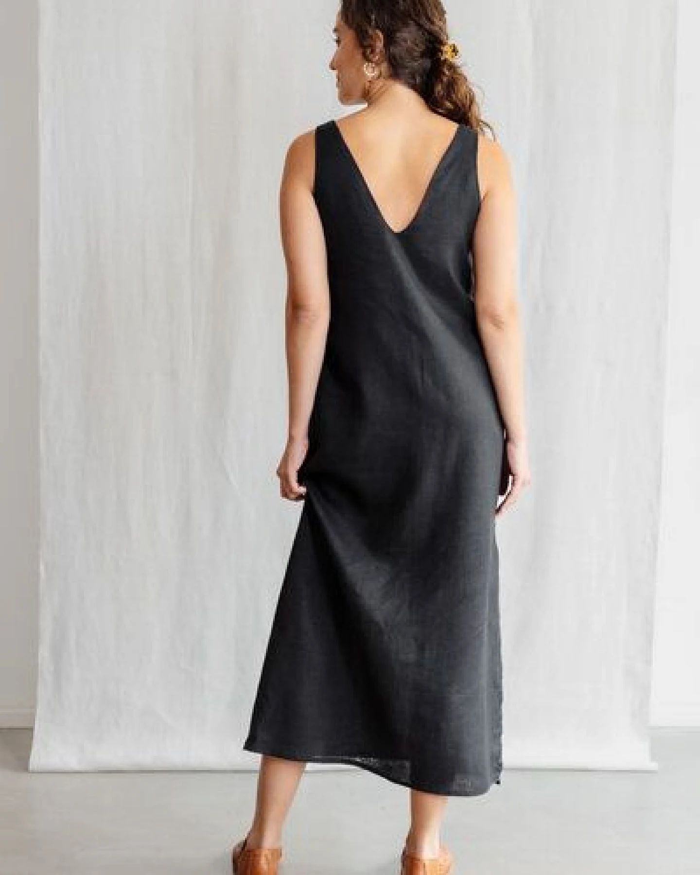 Jyoti - Fair Works Hanf/Tencel Midikleid Arohi – Ansicht 4