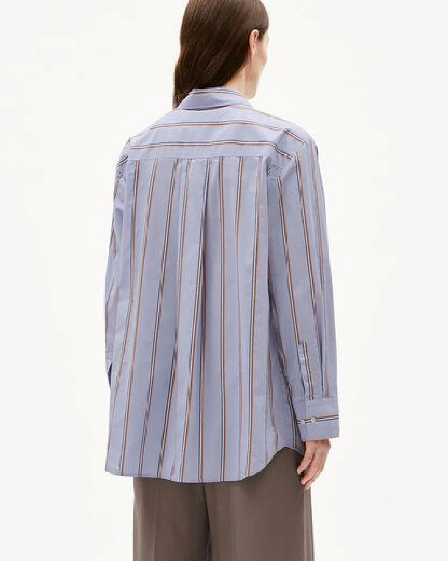 ARMEDANGELS HALIAA STRIPED Damen Bluse aus Bio-Baumwolle – Ansicht 2