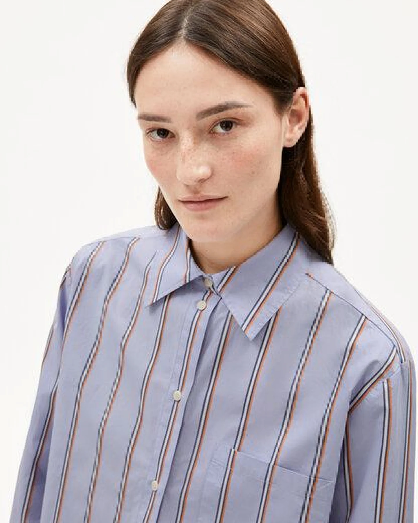 ARMEDANGELS HALIAA STRIPED Damen Bluse aus Bio-Baumwolle – Ansicht 3
