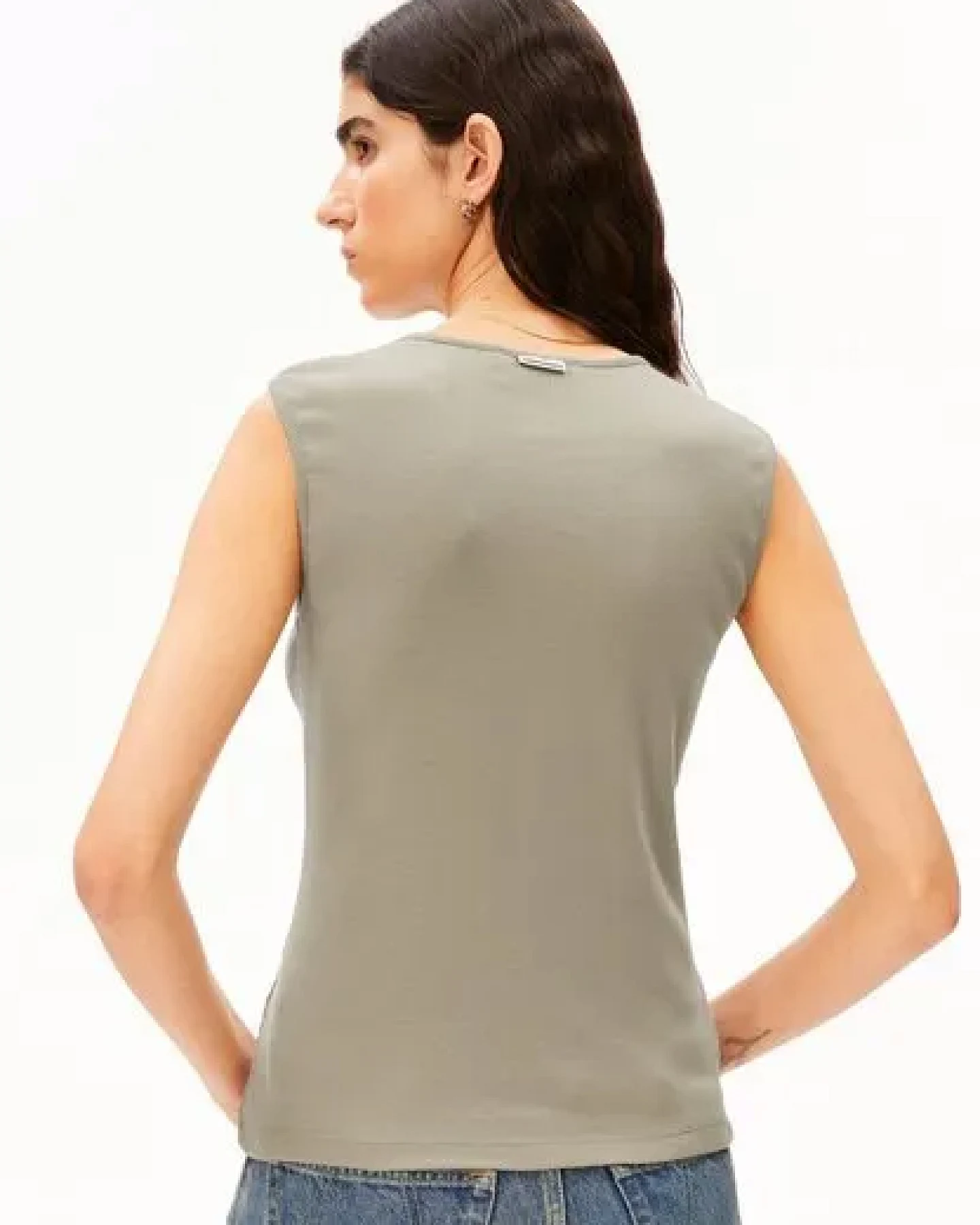 ARMEDANGELS RIB BUTTON Damen Top aus Bio-Baumwoll Mix – Ansicht 2
