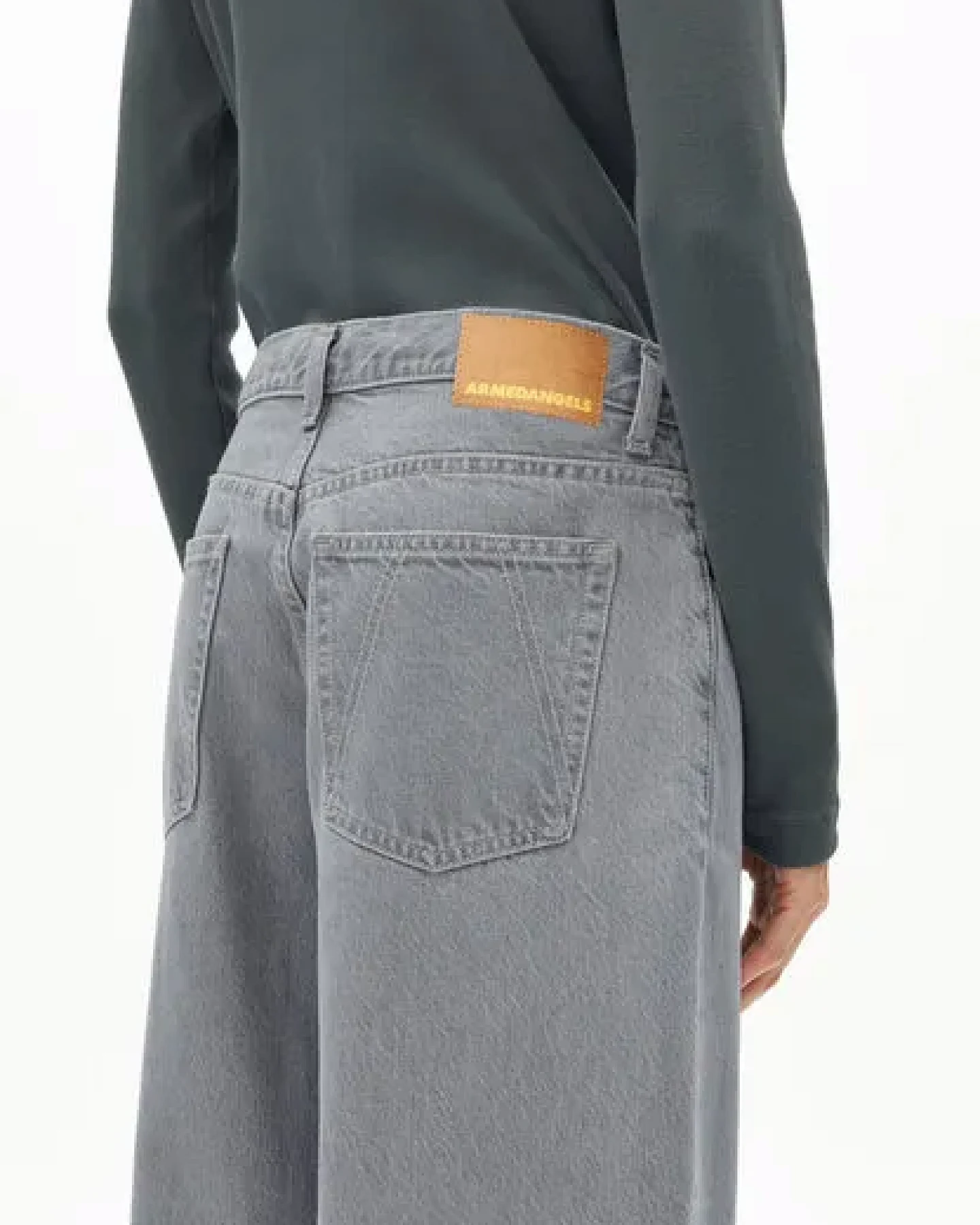 ARMEDANGELS ASTRAEAAS Damen Wide Leg Mid Waist aus Lyocell Baumwoll Mix – Ansicht 3