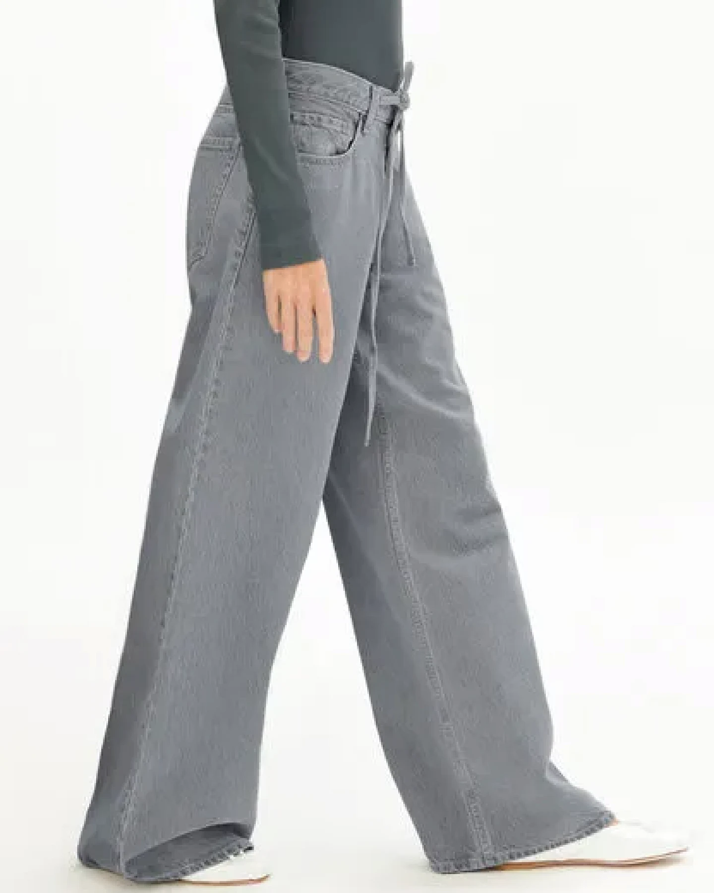 ARMEDANGELS ASTRAEAAS Damen Wide Leg Mid Waist aus Lyocell Baumwoll Mix – Ansicht 4