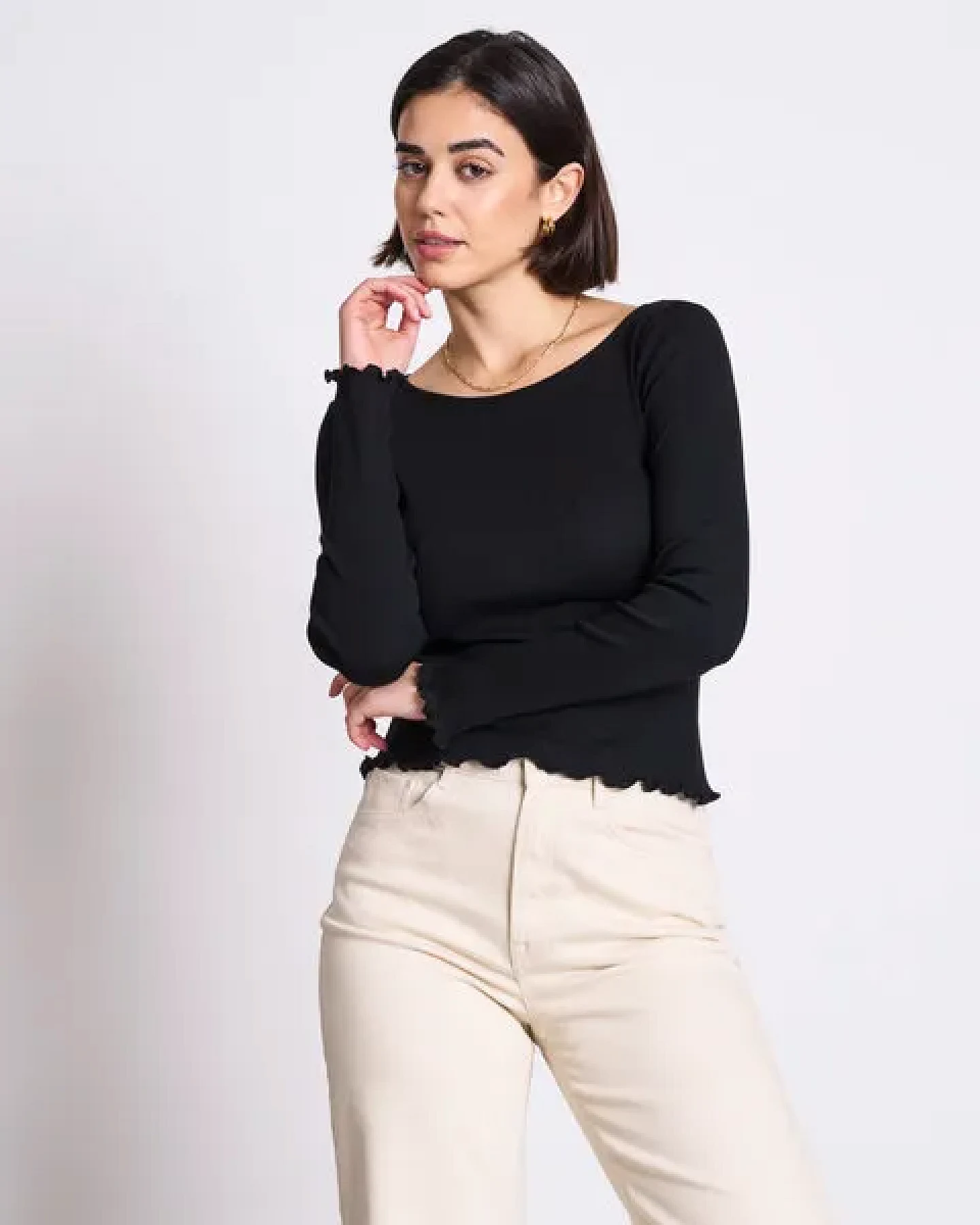 JAN N JUNE Minirib Longsleeve AVERSA – Ansicht 4