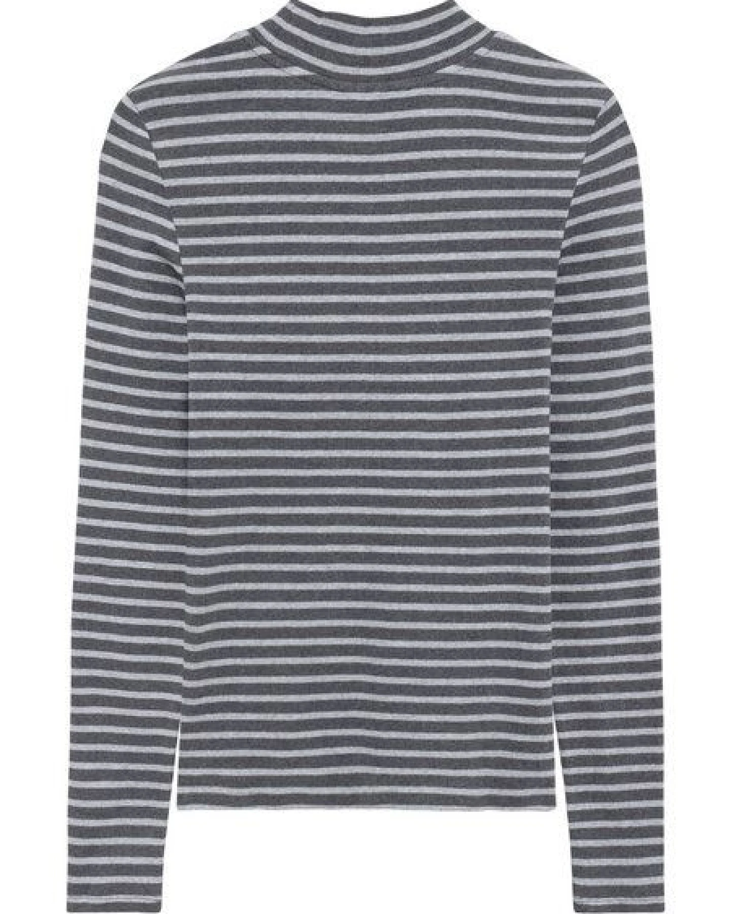 KnowledgeCotton Apparel Ripp-Longsleeve High Neck – Ansicht 2