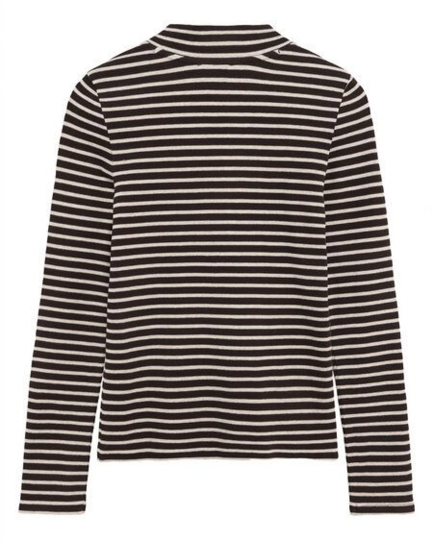 KnowledgeCotton Apparel Ripp-Longsleeve High Neck – Ansicht 2