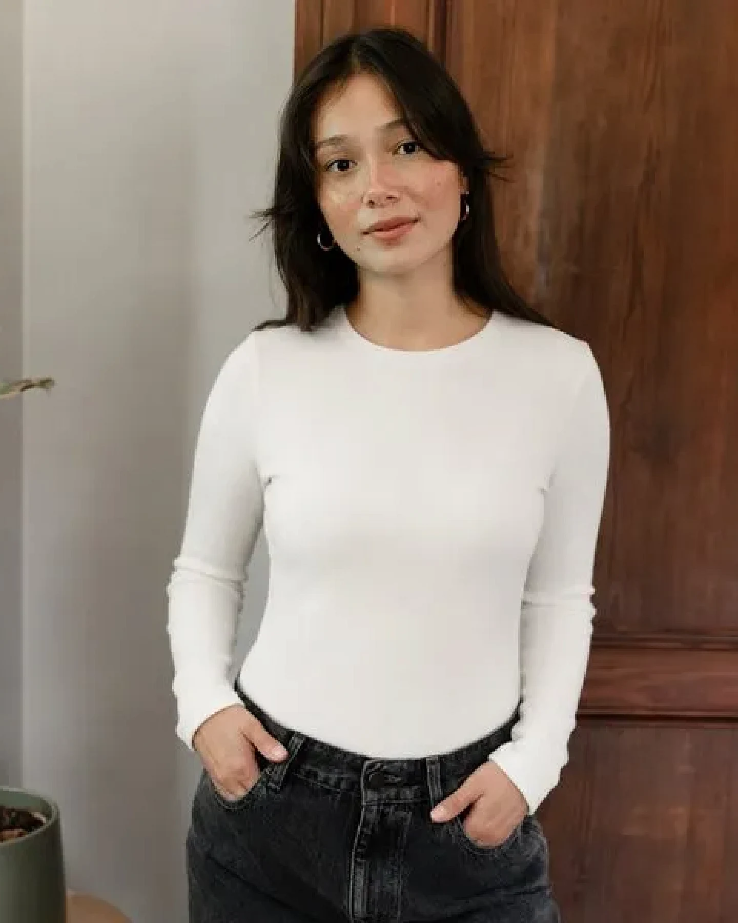 NORDLICHT Geripptes Langarmshirt Lica aus Bio-Baumwolle – Ansicht 2