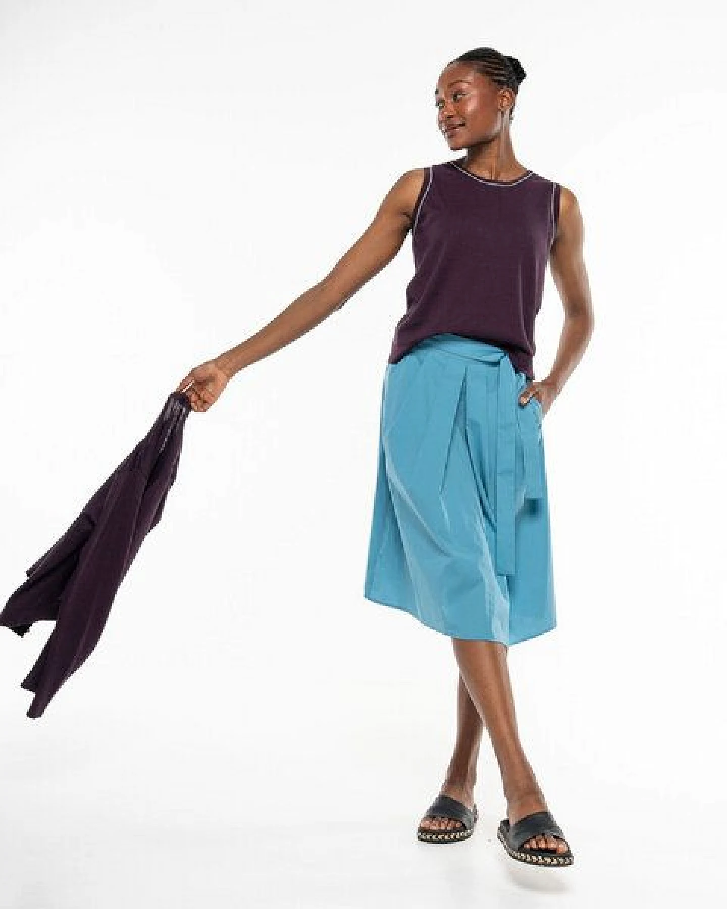 Alma & Lovis Leichtes Feinstrick-Top aus Leinen-Cotton-Mix – Ansicht 2