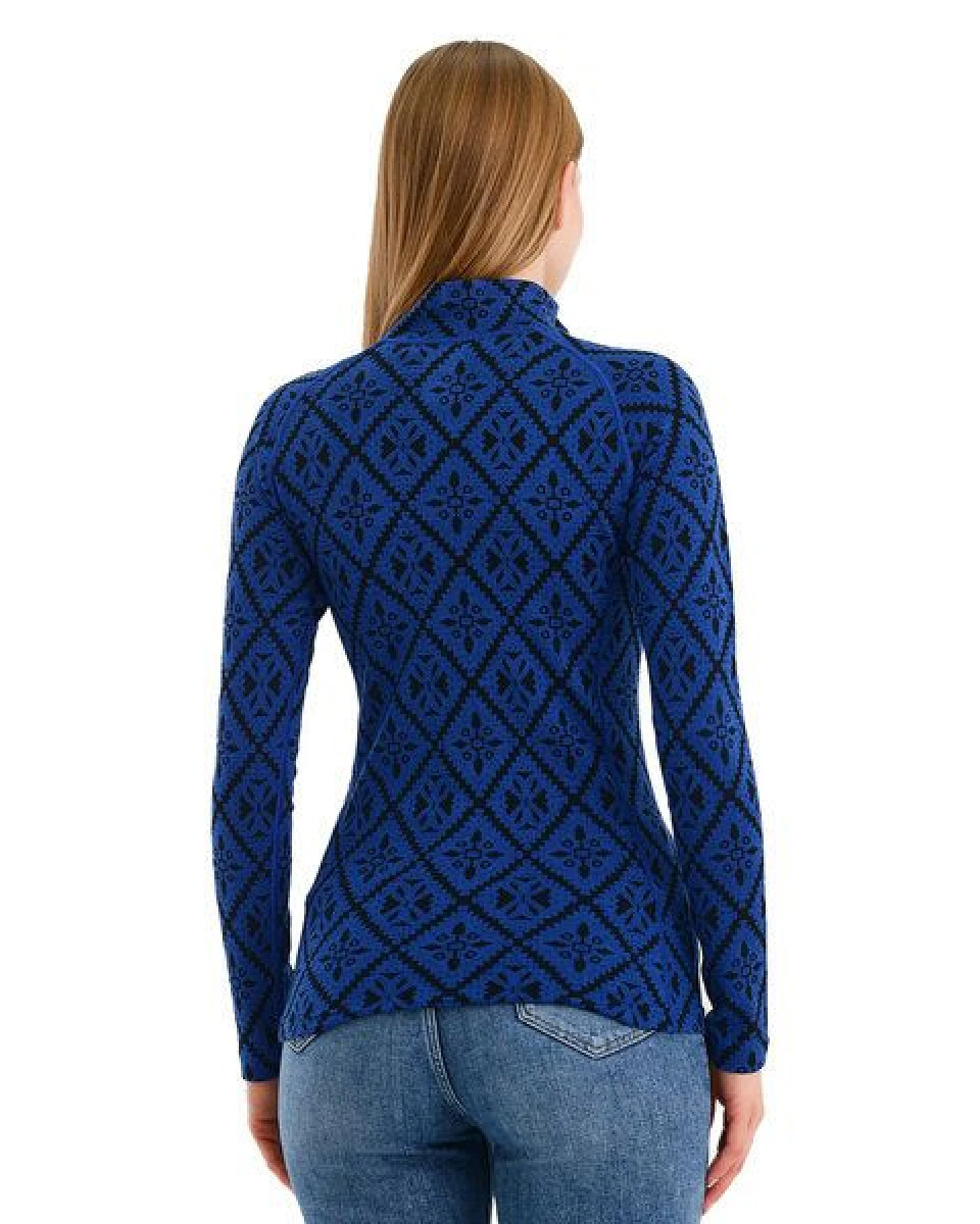 Woolona Langarmshirt - VENUS - 100% Merinowolle (Zip) – Ansicht 2