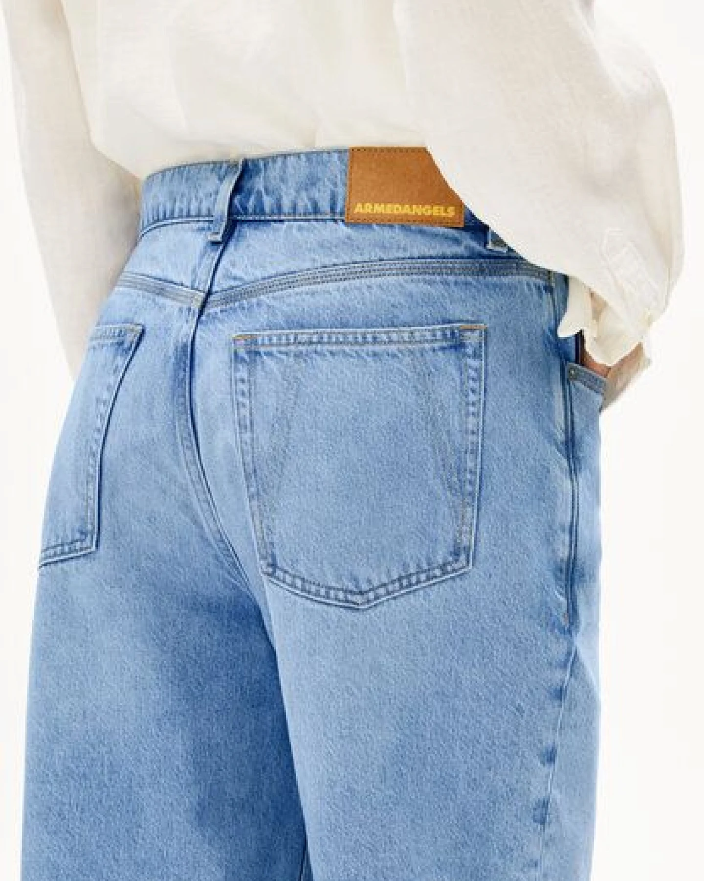 ARMEDANGELS DAANY Damen Jeans Shorts aus Hanf-Mix – Ansicht 3