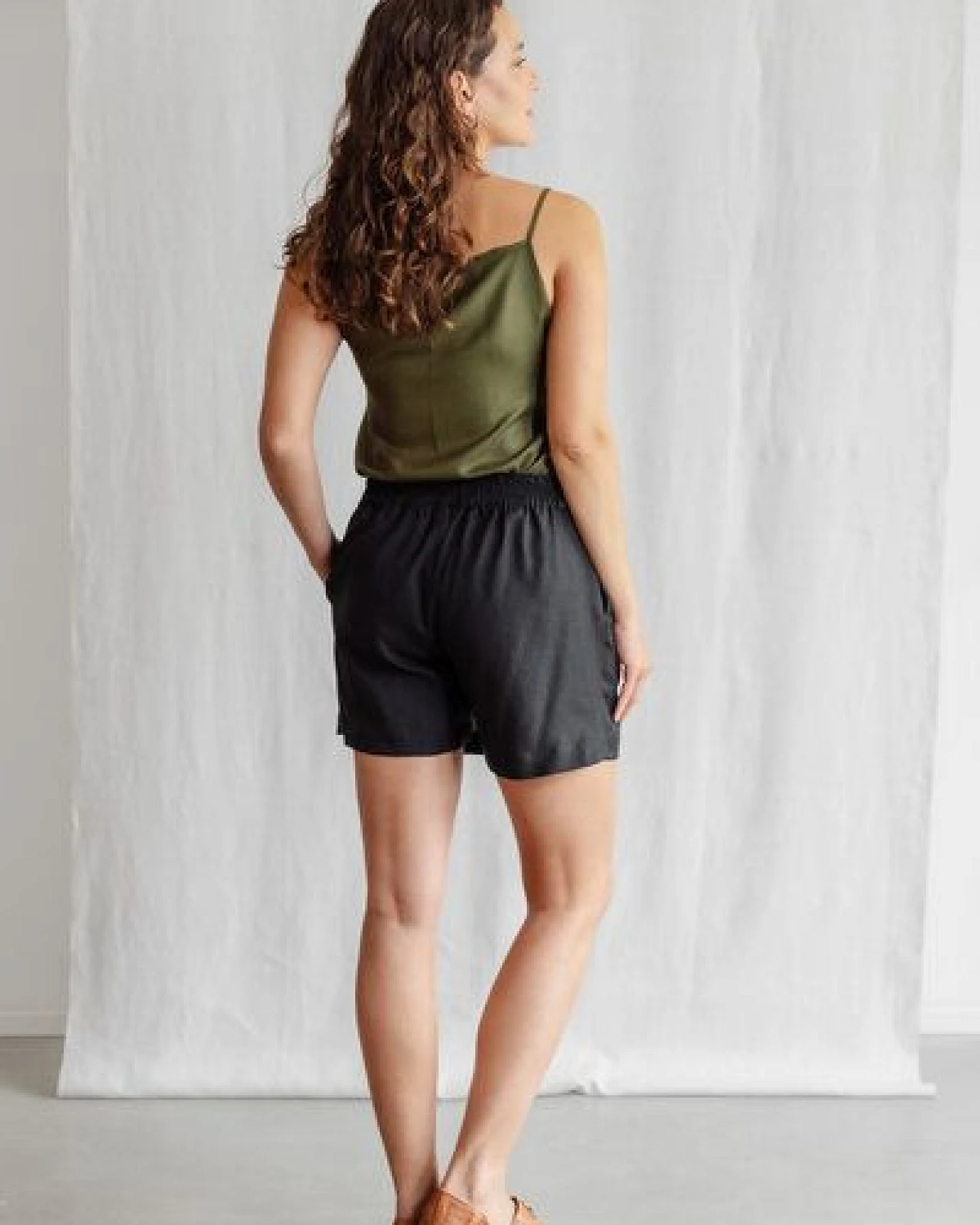 Jyoti - Fair Works Hanf/Tencel Skort Santipur – Ansicht 3