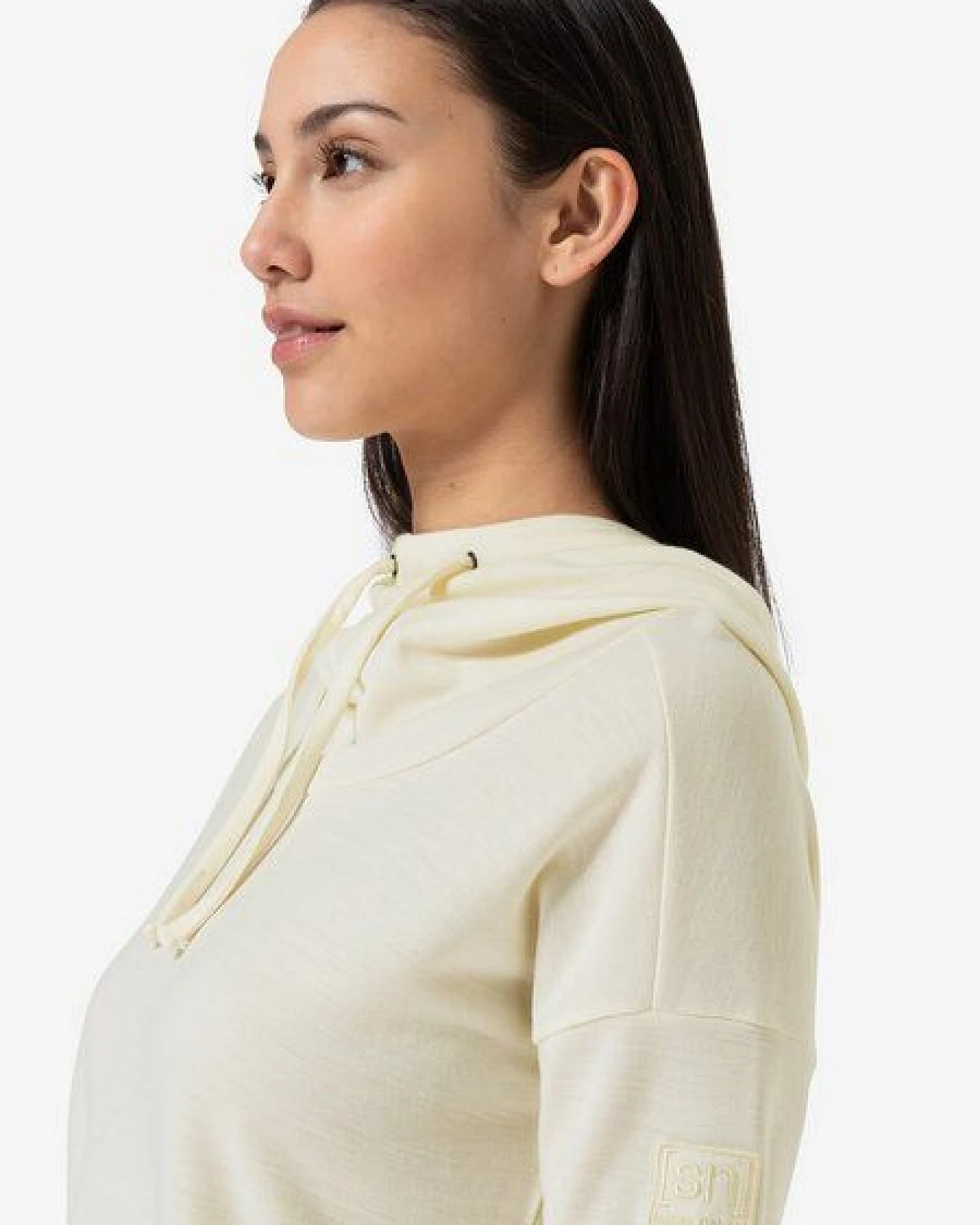super.natural Kapuzenpullover JUSTSHORT BIO für Damen, nachhaltig, Merino – Ansicht 2