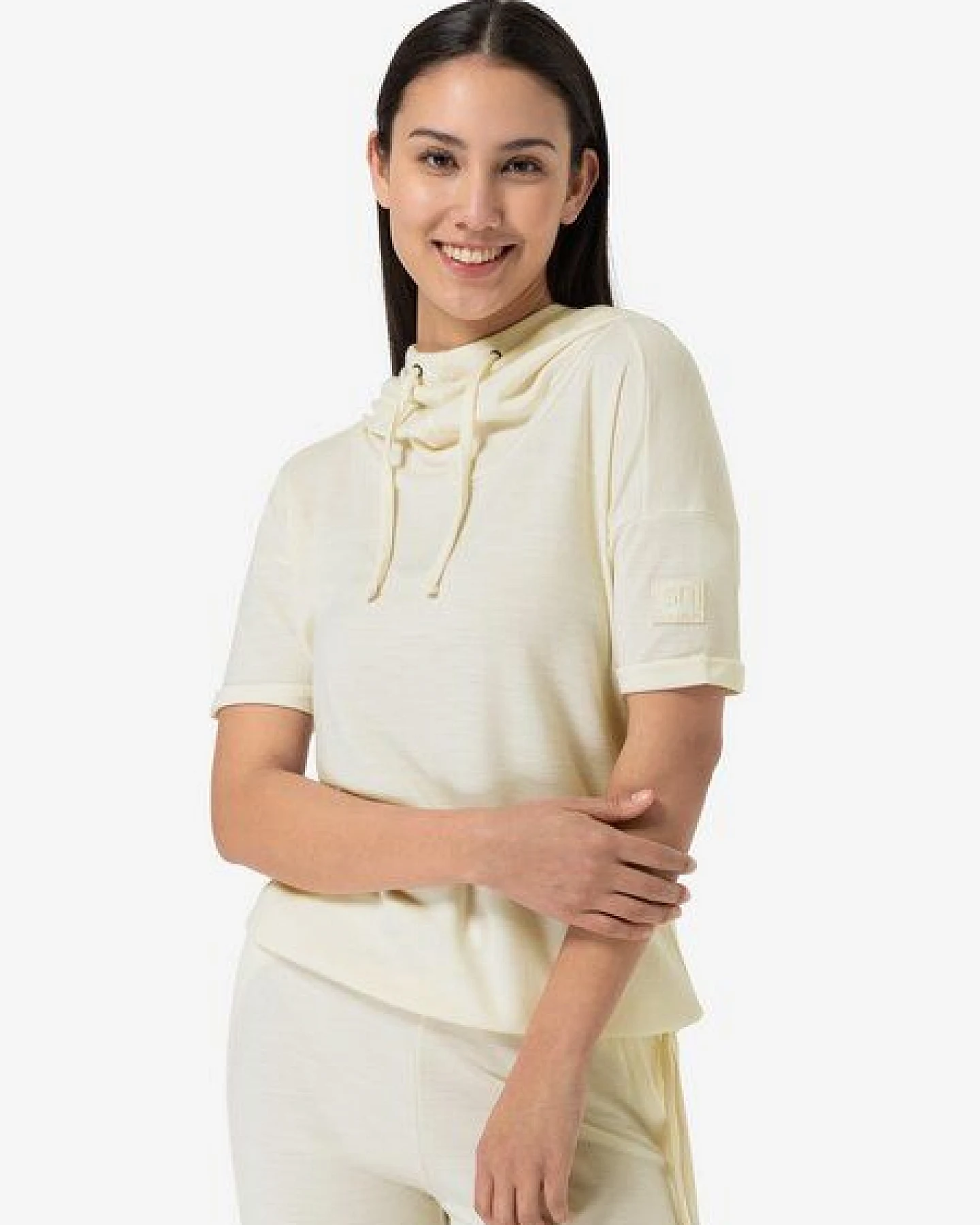 super.natural Kapuzenpullover JUSTSHORT BIO für Damen, nachhaltig, Merino – Ansicht 3