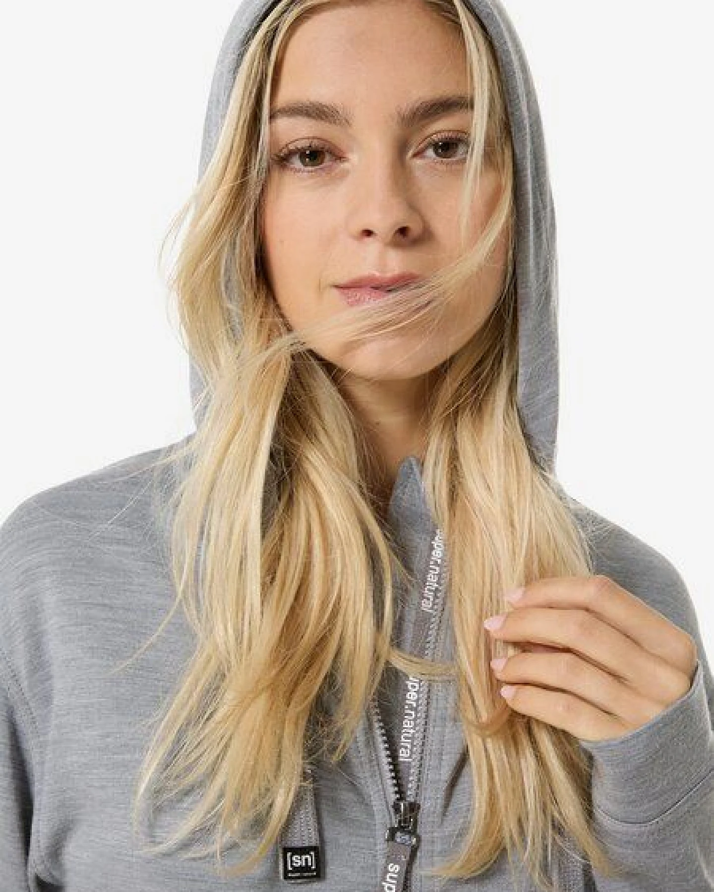 super.natural Kapuzenpullover SOLUTION BIO für Damen, Merino – Ansicht 2