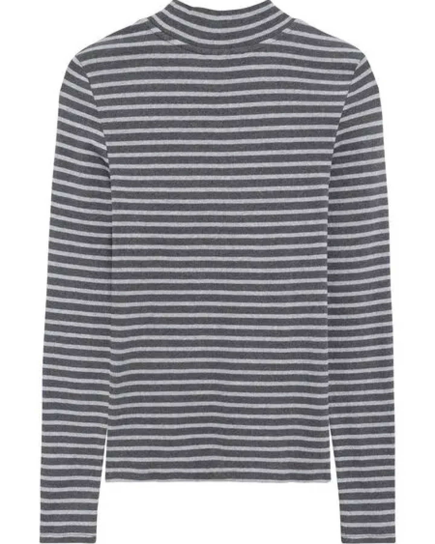 KnowledgeCotton Apparel Ripp-Longsleeve High Neck – Ansicht 2