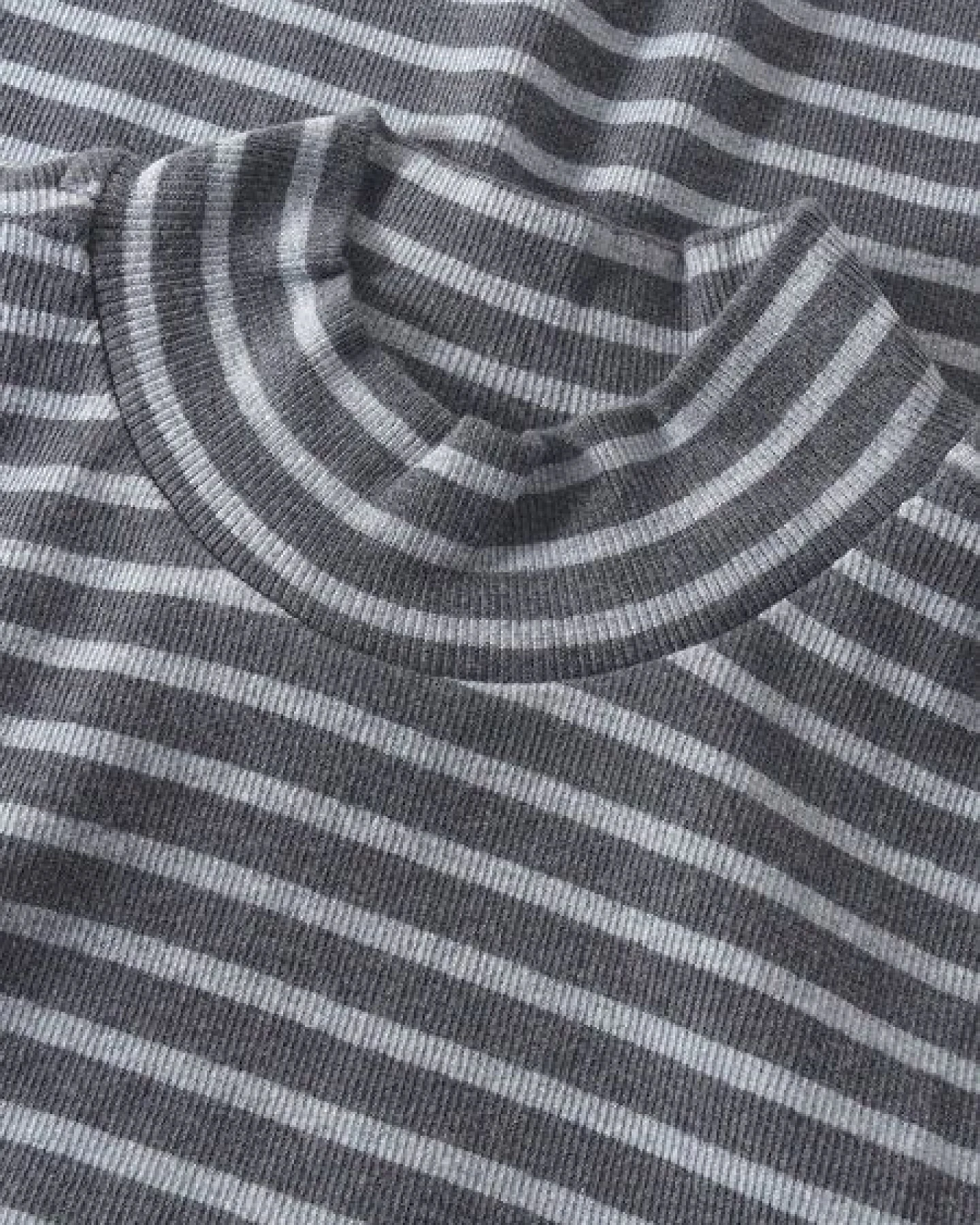 KnowledgeCotton Apparel Ripp-Longsleeve High Neck – Ansicht 3