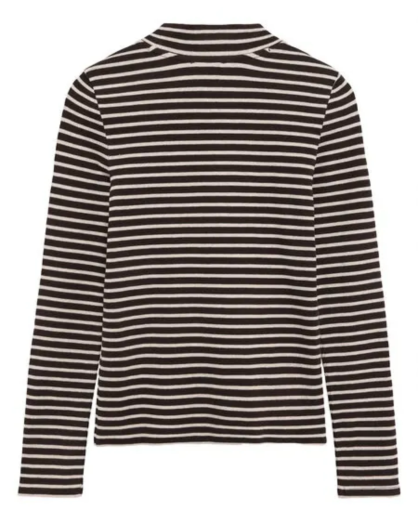 KnowledgeCotton Apparel Ripp-Longsleeve High Neck – Ansicht 2