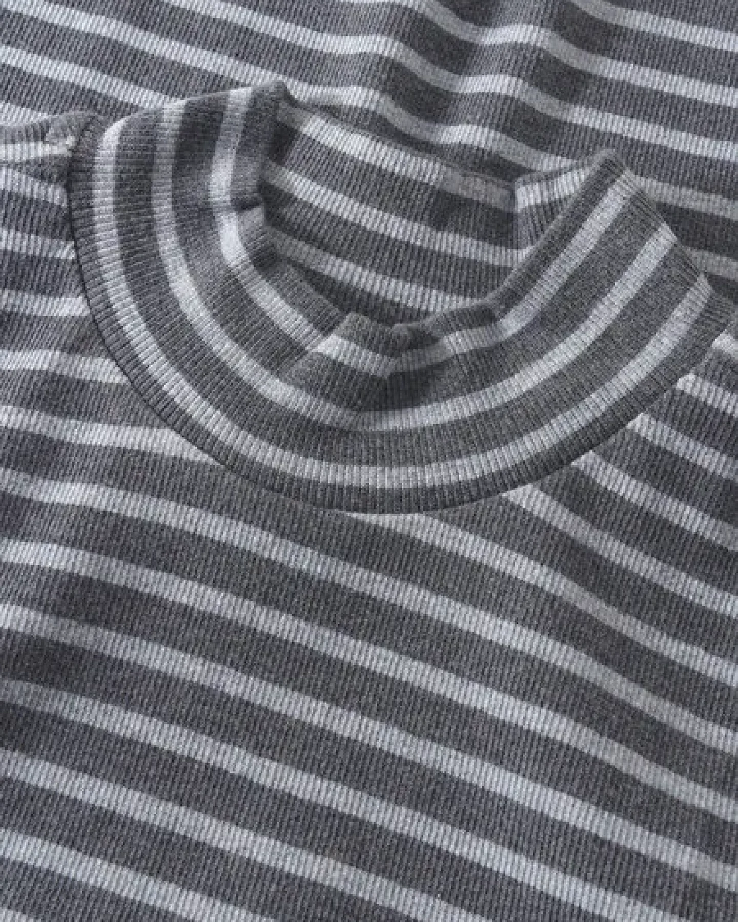KnowledgeCotton Apparel Ripp-Longsleeve High Neck – Ansicht 3