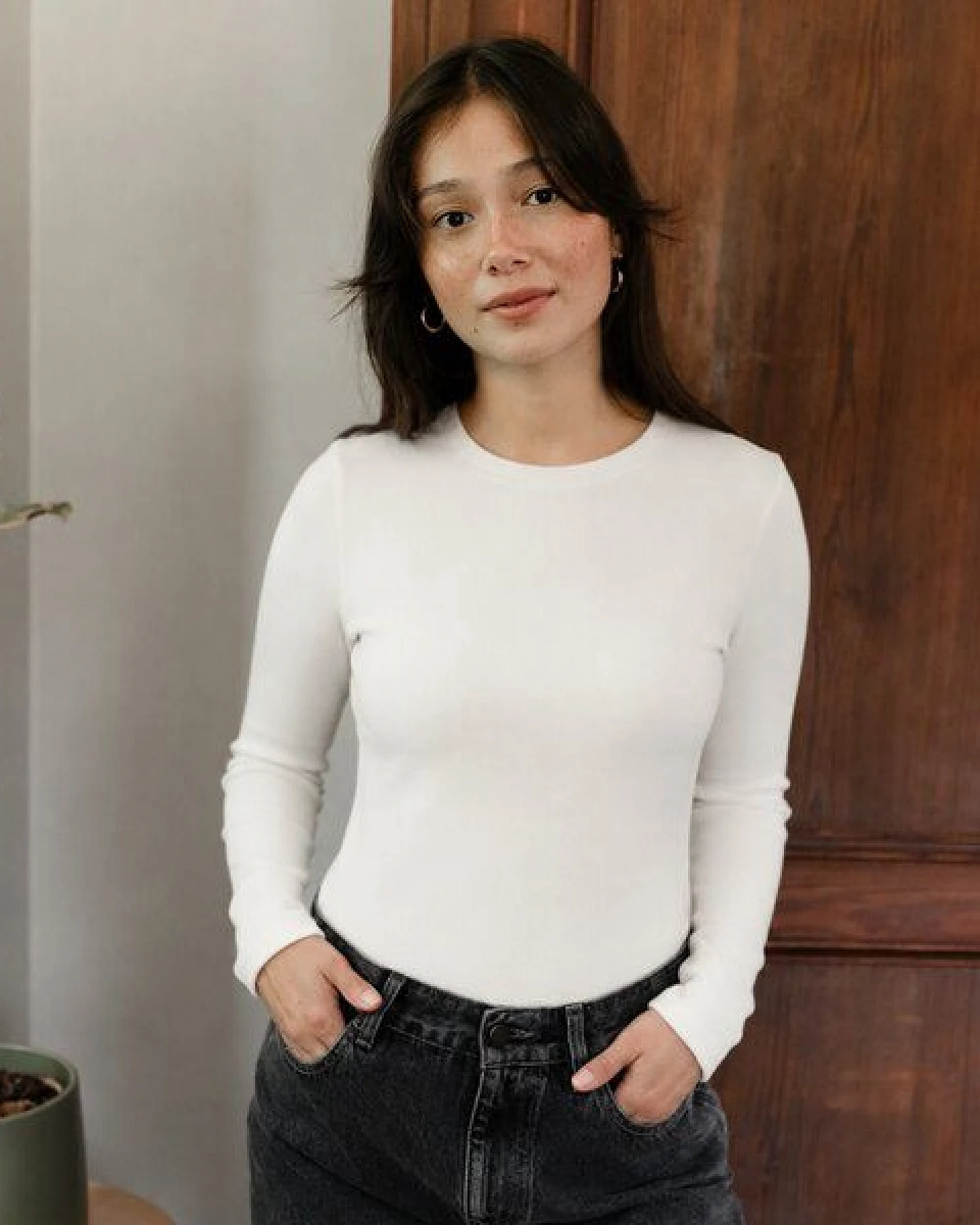 NORDLICHT Geripptes Langarmshirt Lica aus Bio-Baumwolle – Ansicht 2