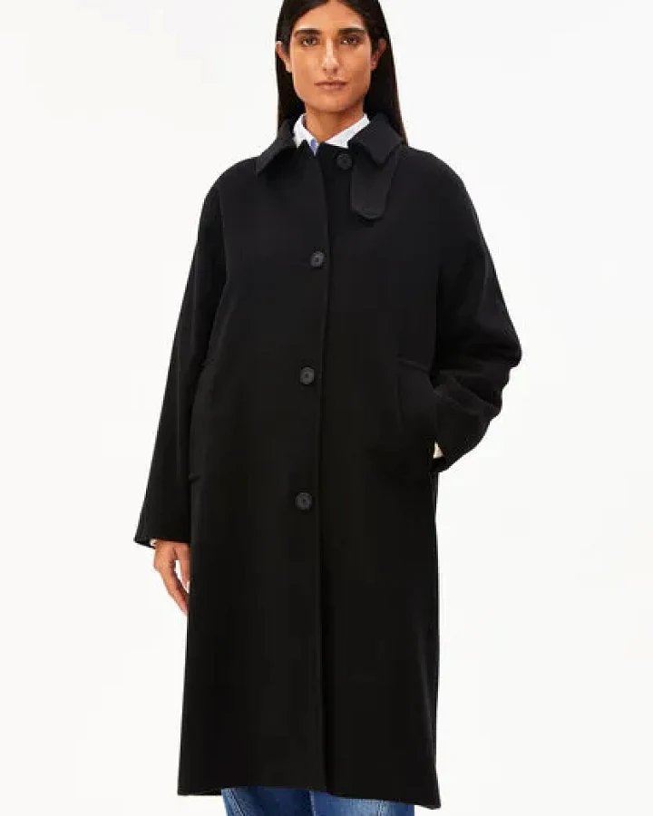 ARMEDANGELS VAANOISE WOOL Damen Mantel aus recycelter Wolle